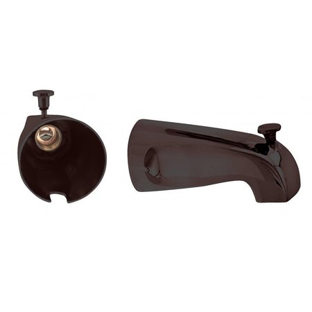 WESTBRASS Nose Diverter 5-1/2" Tub Spout in Oil Rubbed Bronze D311-12